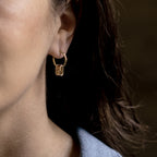 ANCHOR CAPSULE EARRINGS (10mm)